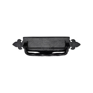Fleur de Lys Postal Knocker - Black Antique