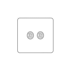 Mode Range Matt Black TV/FM Diplexed Socket