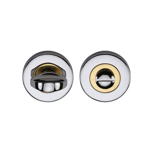 Round Bathroom Turn & Release - V0678 by M Marcus - Heritage Brass
