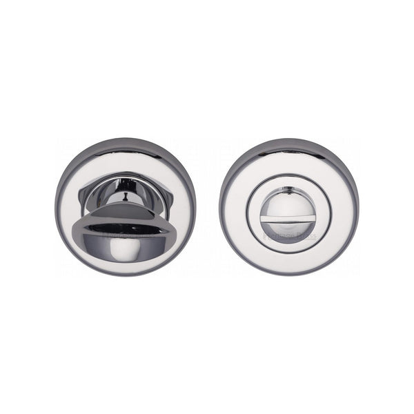Round Bathroom Turn & Release - V0678 by M Marcus - Heritage Brass