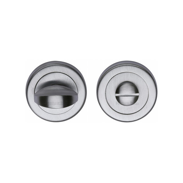 Round Bathroom Turn & Release - V0678 by M Marcus - Heritage Brass