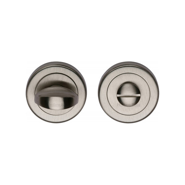 Round Bathroom Turn & Release - V0678 by M Marcus - Heritage Brass