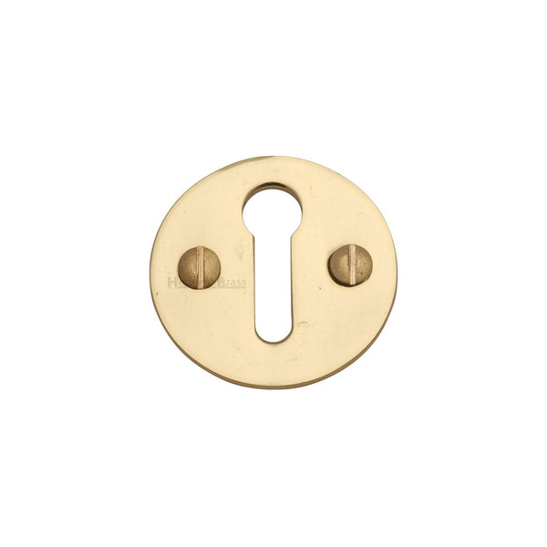 Standard Key Escutcheon Round - V1010 by M Marcus - Heritage Brass