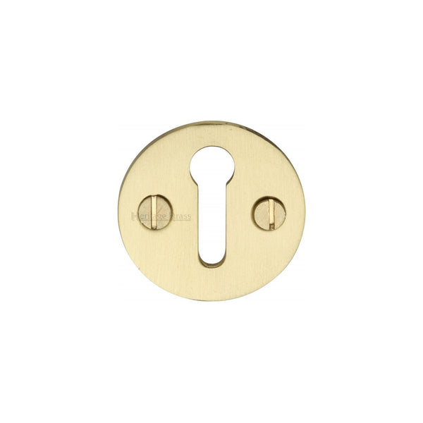 Standard Key Escutcheon Round - V1010 by M Marcus - Heritage Brass