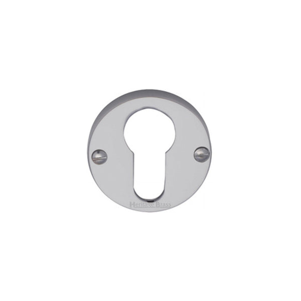 Euro Profile Cylinder Escutcheon Round - V1012 by M Marcus - Heritage Brass