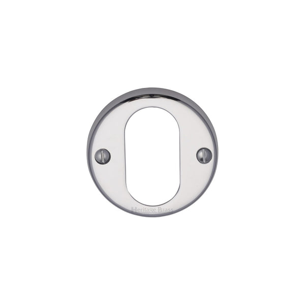 Oval Profile Cylinder Escutcheon Round - V1013 by M Marcus - Heritage Brass