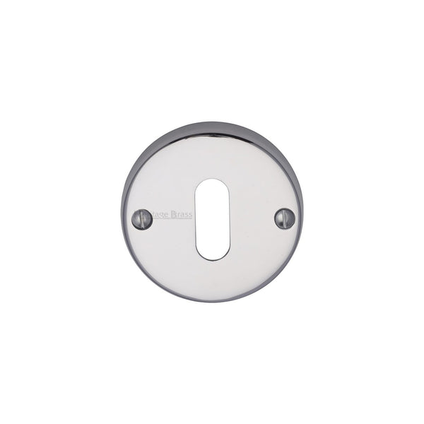 Standard Key Escutcheon Round - V1014 by M Marcus - Heritage Brass