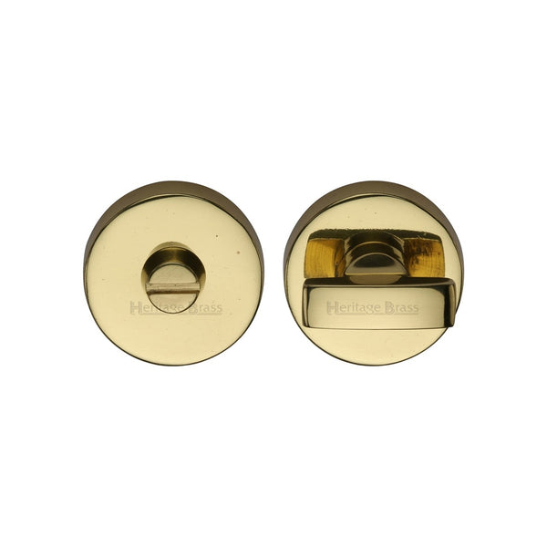 Round Bathroom Turn & Release - V1018 by M Marcus - Heritage Brass