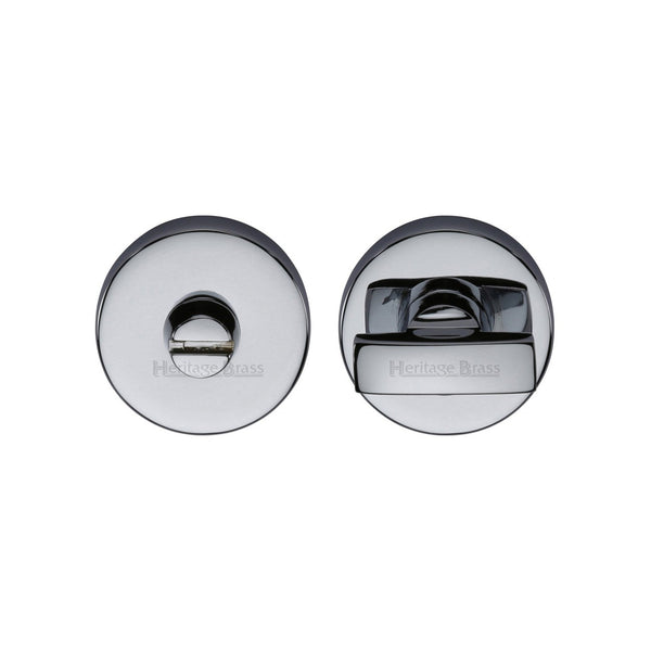 Round Bathroom Turn & Release - V1018 by M Marcus - Heritage Brass