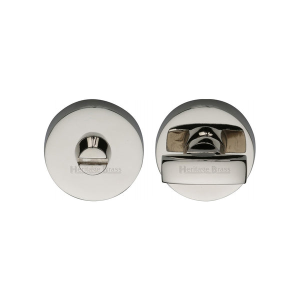 Round Bathroom Turn & Release - V1018 by M Marcus - Heritage Brass