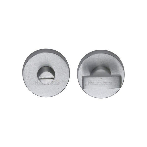Round Bathroom Turn & Release - V1018 by M Marcus - Heritage Brass