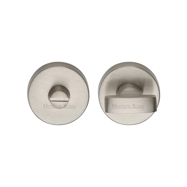 Round Bathroom Turn & Release - V1018 by M Marcus - Heritage Brass