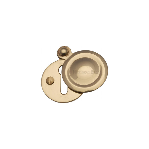 Standard Covered Key Escutcheon Round - V1020 by M Marcus - Heritage Brass