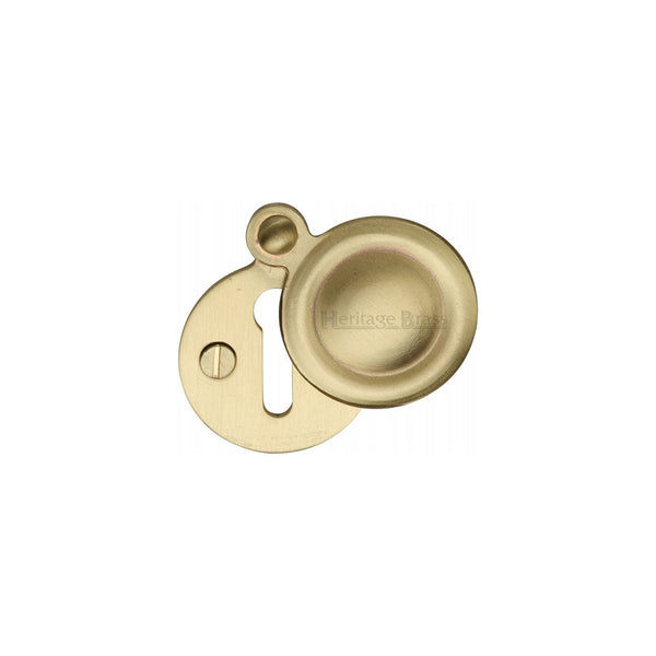 Standard Covered Key Escutcheon Round - V1020 by M Marcus - Heritage Brass