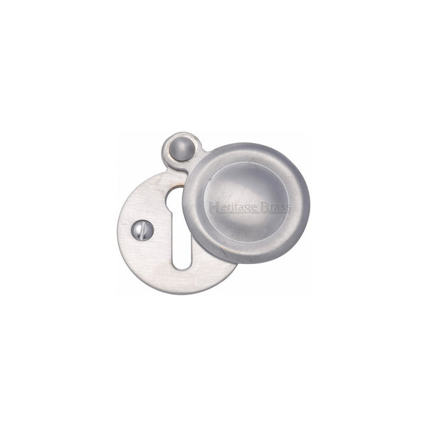 Standard Covered Key Escutcheon Round - V1020 by M Marcus - Heritage Brass