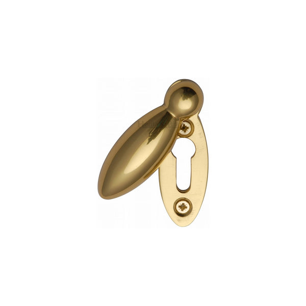 Standard Covered Key Escutcheon Oval - V1022 by M Marcus - Heritage Brass