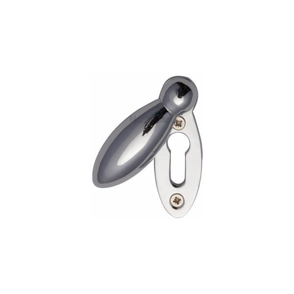 Standard Covered Key Escutcheon Oval - V1022 by M Marcus - Heritage Brass