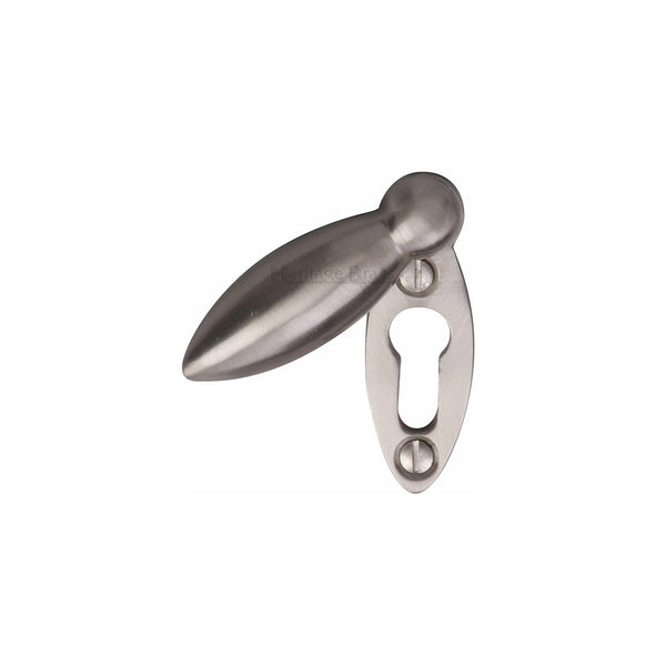Standard Covered Key Escutcheon Oval - V1022 by M Marcus - Heritage Brass