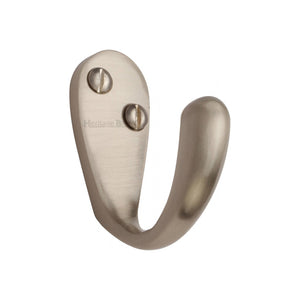 Curved Single Robe Hook by M Marcus - Heritage Brass