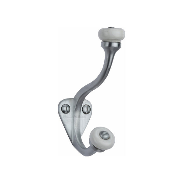 Curved Hat & Coat Hook by M Marcus - Heritage Brass