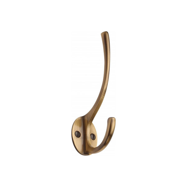 Long Hat & Coat Hook by M Marcus - Heritage Brass