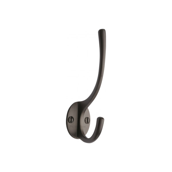 Long Hat & Coat Hook by M Marcus - Heritage Brass