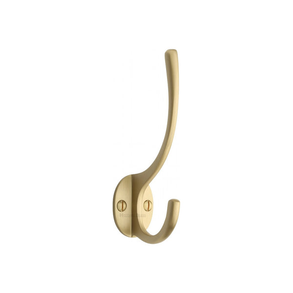 Long Hat & Coat Hook by M Marcus - Heritage Brass