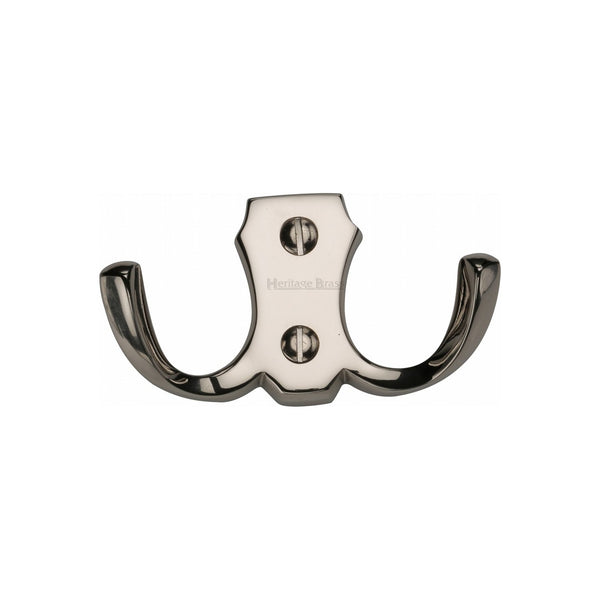 Double Coat HookÂ - V1062 by M Marcus - Heritage Brass
