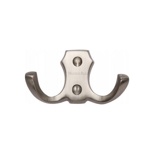 Double Coat HookÂ - V1062 by M Marcus - Heritage Brass