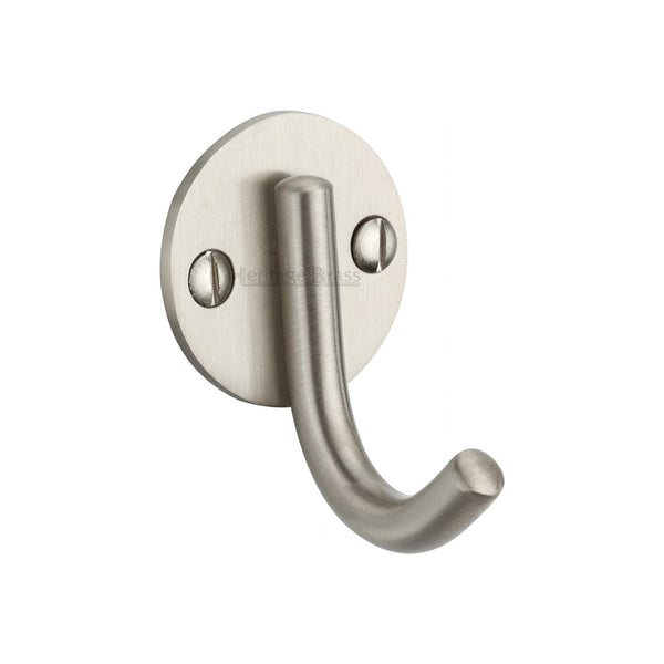 Modern Single Robe Hook by M Marcus - Heritage Brass