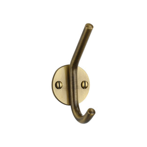 Modern Hat & Coat Hook by M Marcus - Heritage Brass