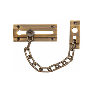 Brass Door Chain - Antique Brass