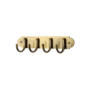 Coat Hooks on Plate by M Marcus - Heritage Brass
