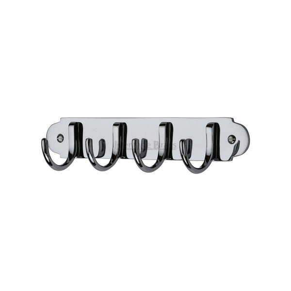 Coat Hooks on Plate by M Marcus - Heritage Brass