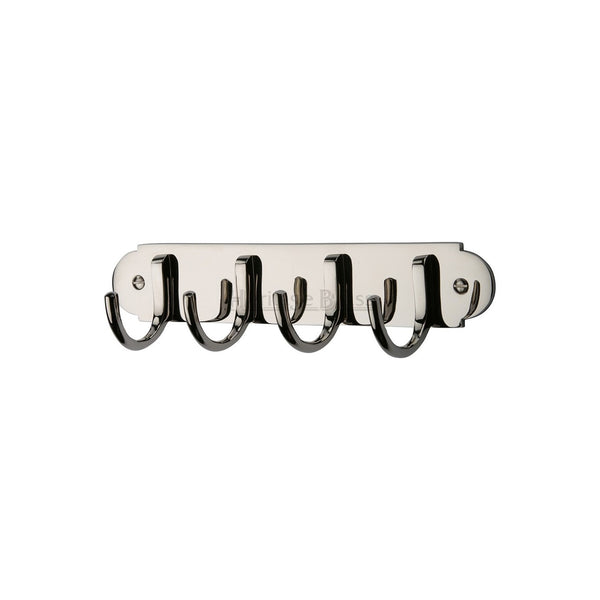 Coat Hooks on Plate by M Marcus - Heritage Brass
