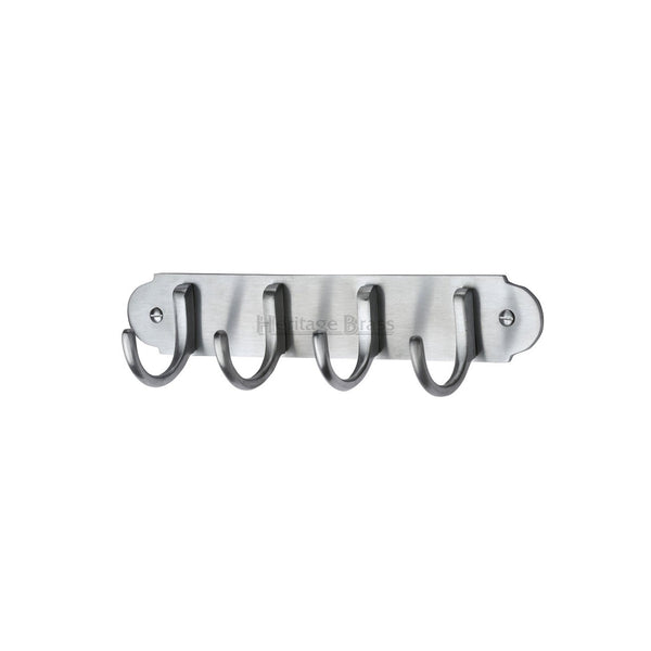 Coat Hooks on Plate by M Marcus - Heritage Brass