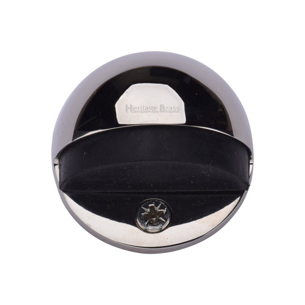 Round Shielded Floor Mounted Door Stop by M Marcus - Heritage Brass