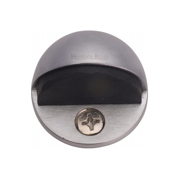 Round Shielded Floor Mounted Door Stop by M Marcus - Heritage Brass