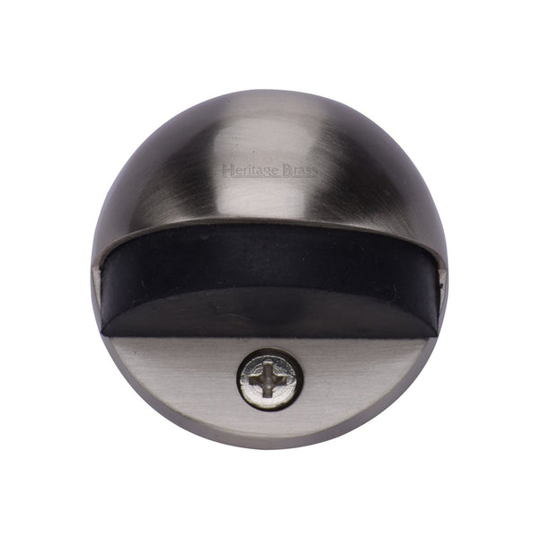 Round Shielded Floor Mounted Door Stop by M Marcus - Heritage Brass