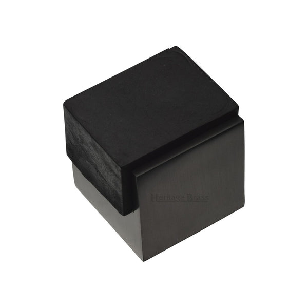 Square Floor Mounted Door Stop - V1082 by M Marcus - Heritage Brass