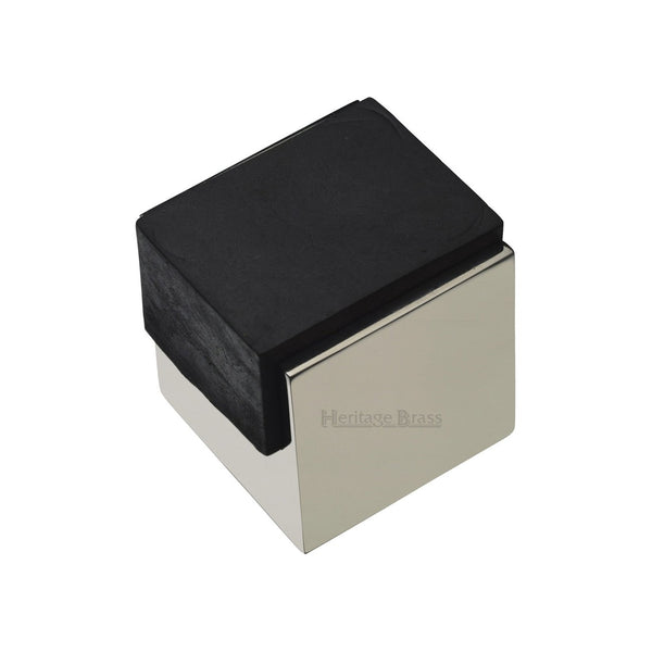 Square Floor Mounted Door Stop - V1082 by M Marcus - Heritage Brass
