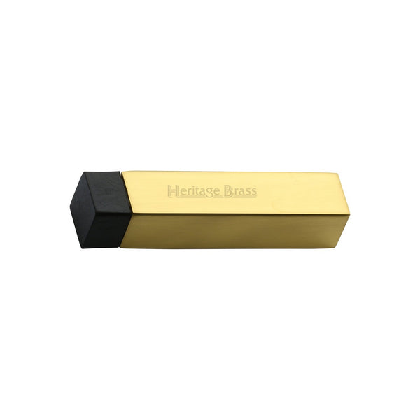 Square Wall Mounted Door Stop by M Marcus - Heritage Brass