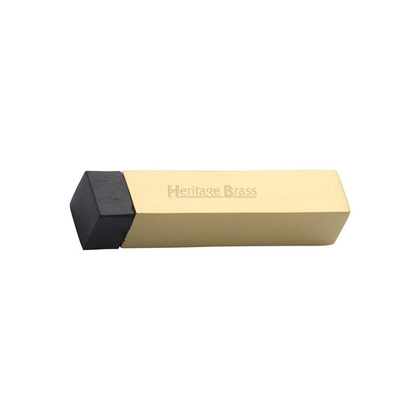 Square Wall Mounted Door Stop by M Marcus - Heritage Brass