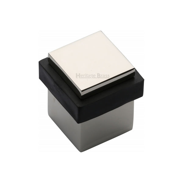 Square Floor Mounted Door Stop - V1089 by M Marcus - Heritage Brass