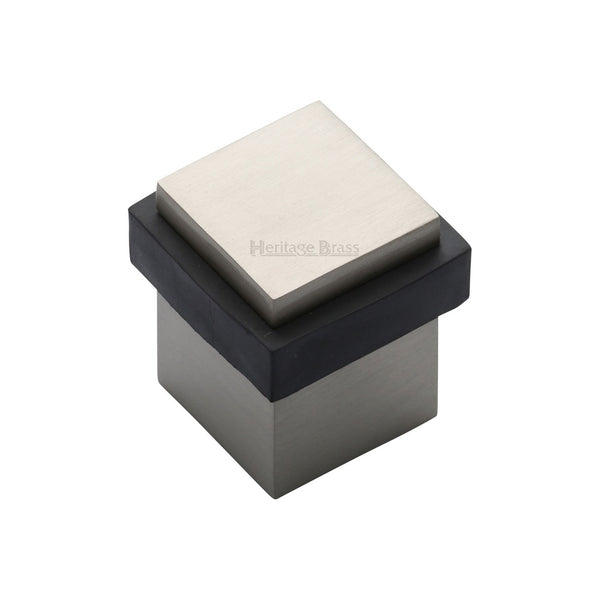 Square Floor Mounted Door Stop - V1089 by M Marcus - Heritage Brass
