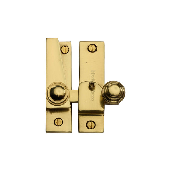 Sash Fastener Lockable - V1104L by M Marcus - Heritage Brass
