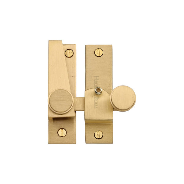 Sash Fastener Lockable - V1106L by M Marcus - Heritage Brass