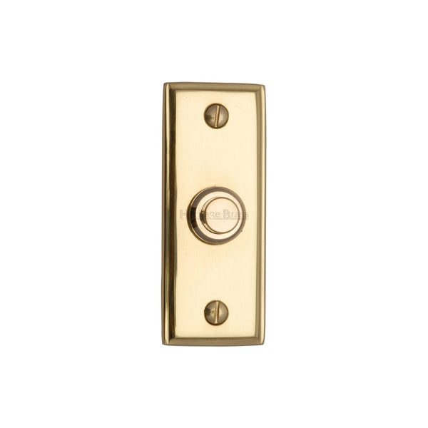 Oblong Bell Push by M Marcus - Heritage Brass