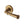 Colonial Door Handle on Round Rose by M Marcus - Heritage Brass
