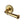Colonial Door Handle on Round Rose by M Marcus - Heritage Brass
